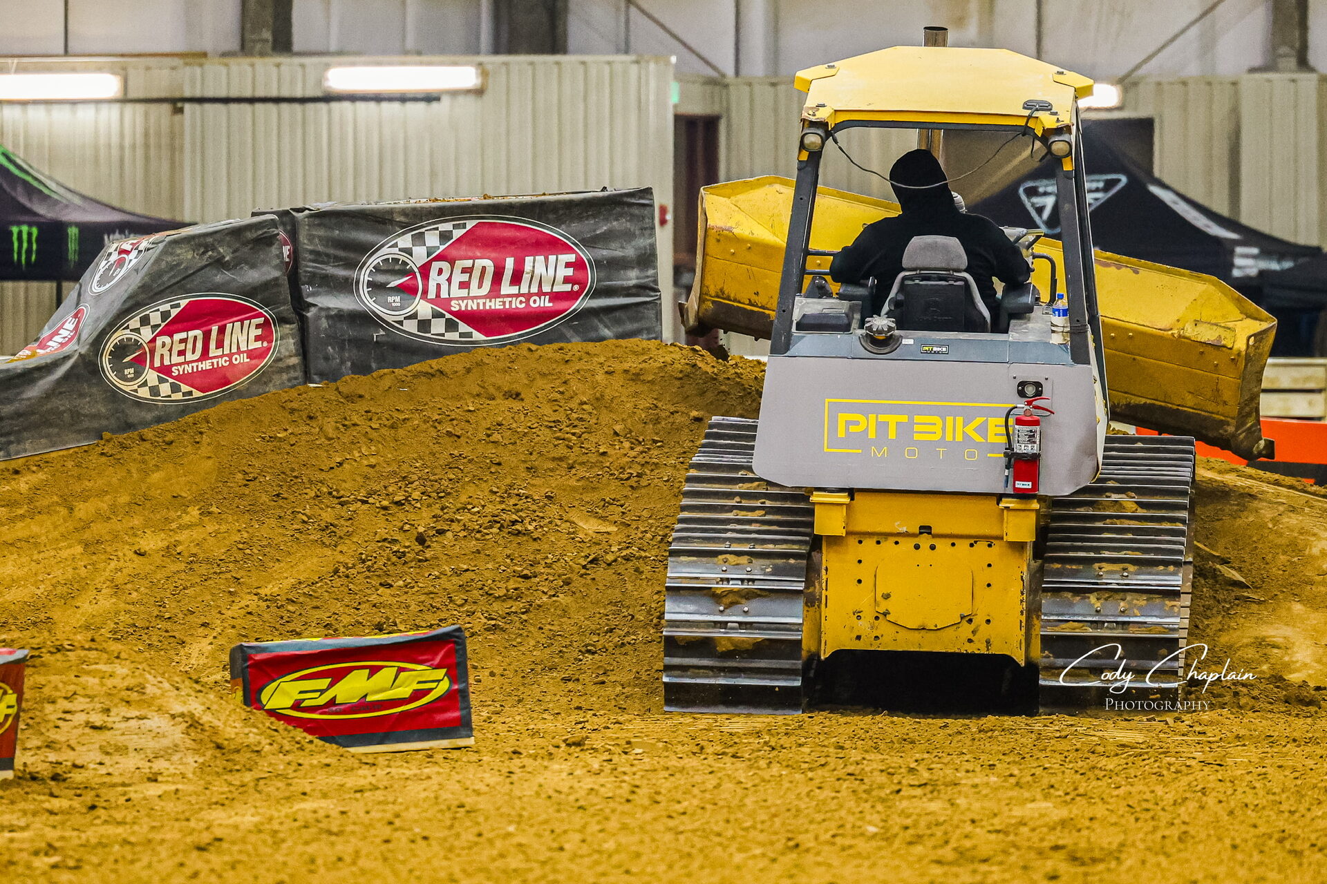 Track prep at the Bob Martin Agricultural Center arena